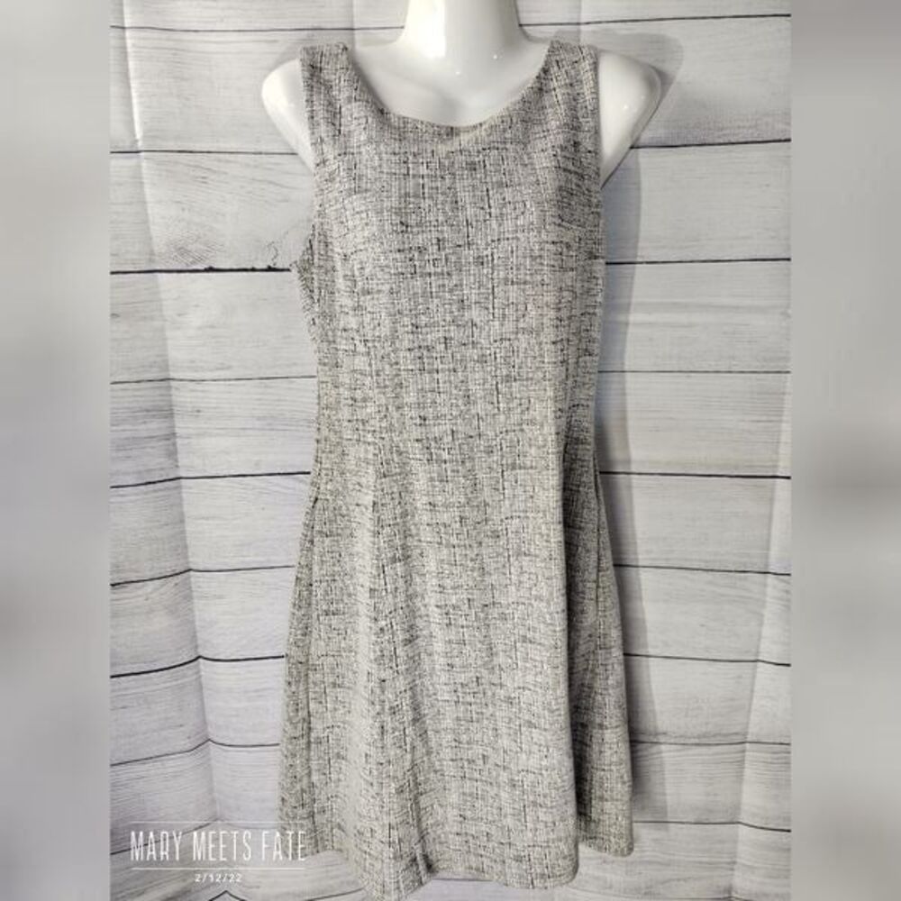 Paraphrase Sleeveless Dress Black & White Size 4 A-Line Sheath